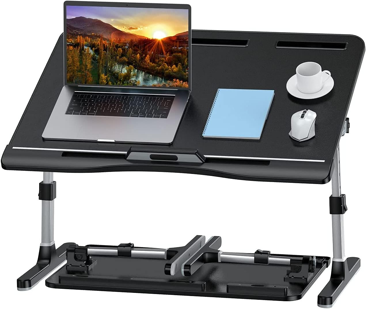 Portable Laptop Bed Tray with Adjustable Height - KLEAR