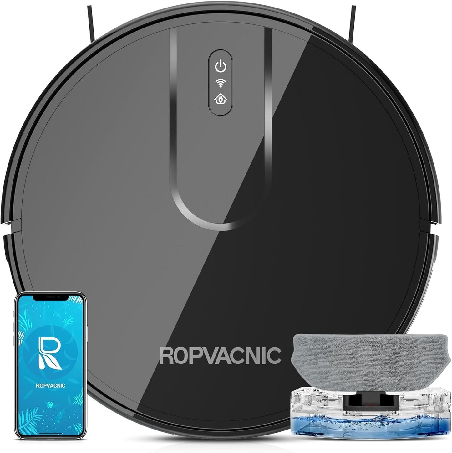 ROPVACNIC Robot Vacuum Cleaner with 4000Pa Suction Power