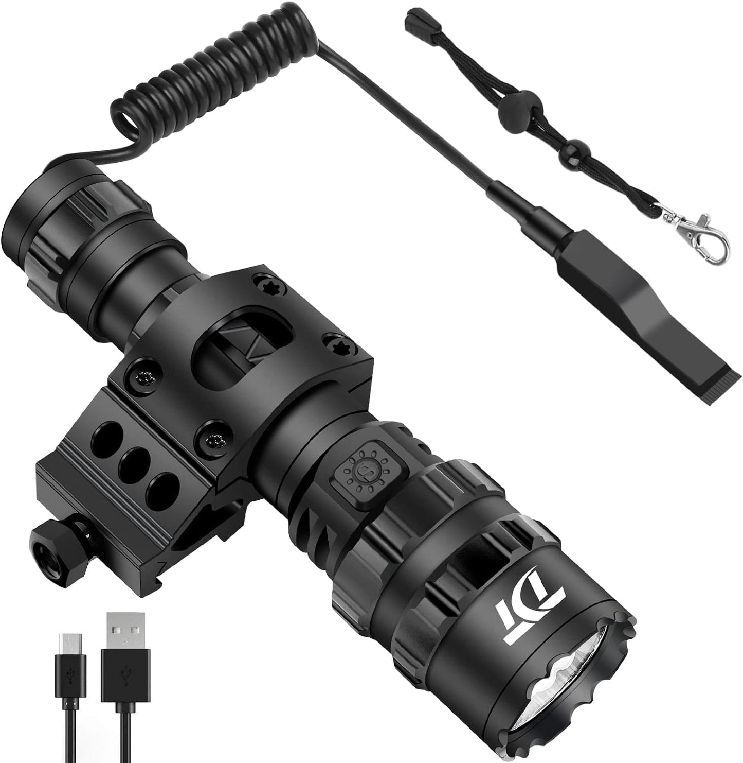 TDT 3000 Lumen Tactical Light with IPX7 Waterproof Design