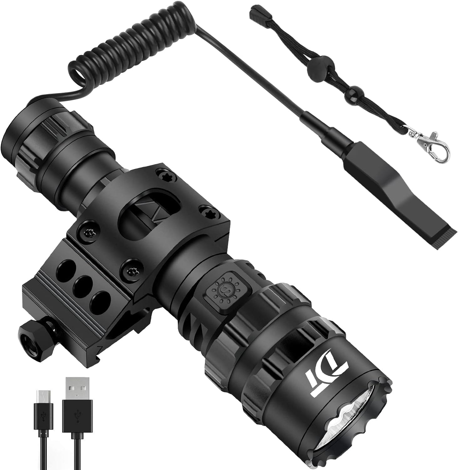 TDT 3000 Lumen Tactical Light with IPX7 Waterproof Design