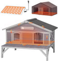 Insulated Outdoor Cat House - Triple-Layer Weatherproof Shelter