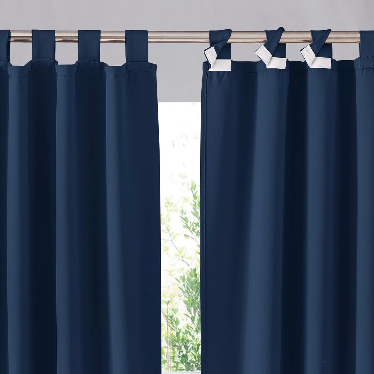 RYB HOME Blackout Outdoor Curtains for Privacy and Style