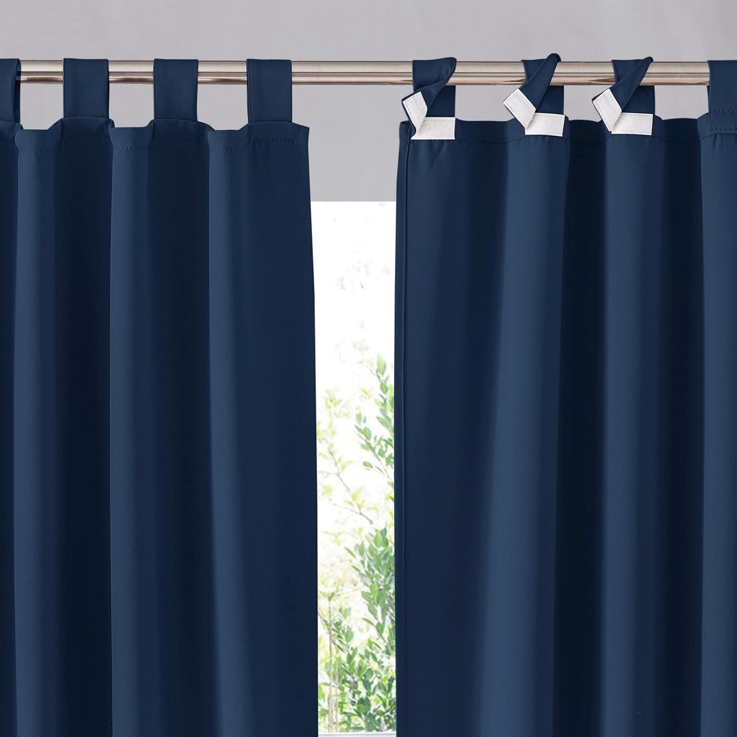 RYB HOME Blackout Outdoor Curtains for Privacy and Style