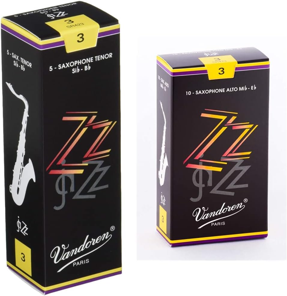 Vandoren SR413 Alto and Tenor Sax ZZ Reeds Bundle for Musicians