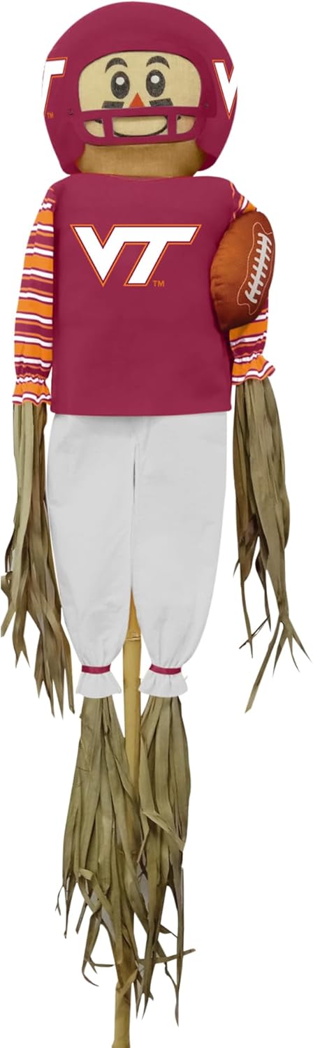 NCAA VTech Scarecrow With Stake Pole - Perfect Outdoor Decoration