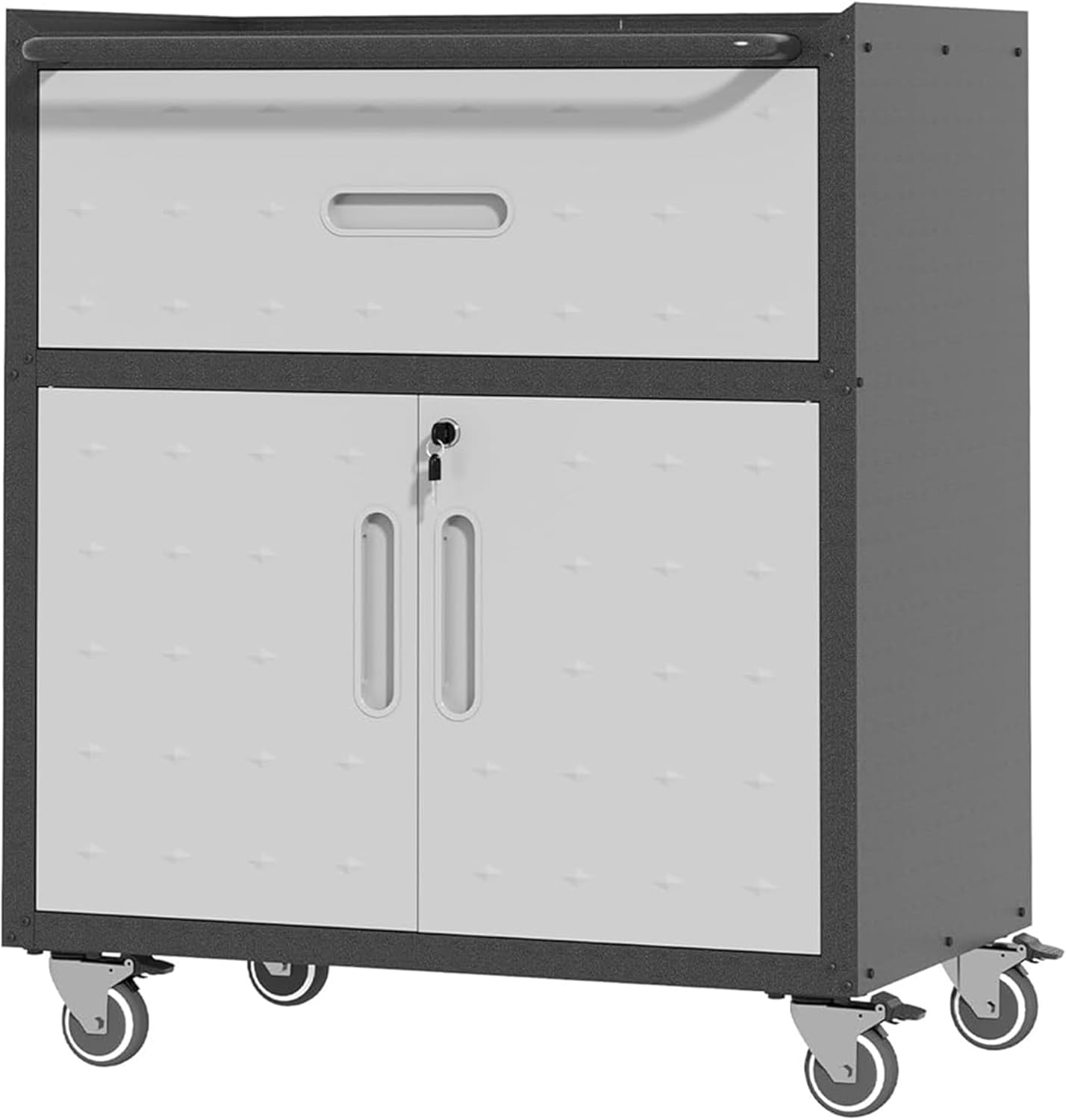 Metal Mobile Tool Storage Cabinet with Wheels for Garage Use