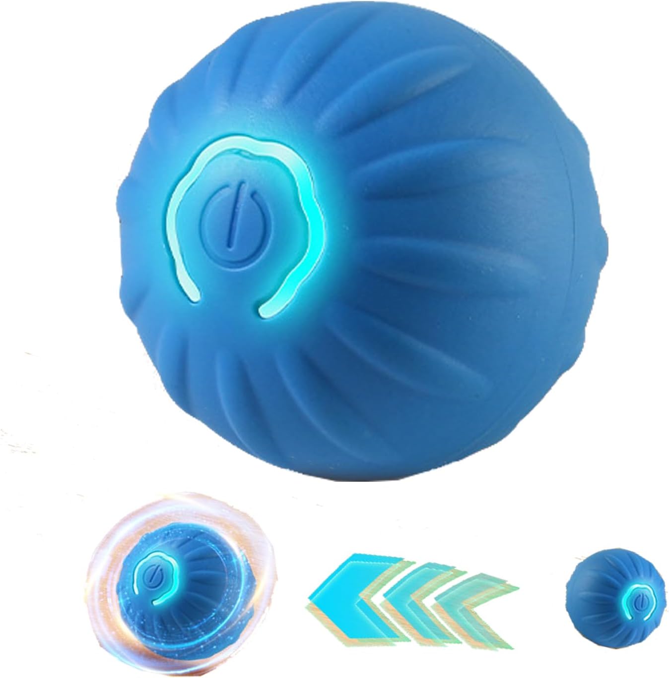 USB Rechargeable LED Dog Ball - Boost Your Small Dog's Playtime!