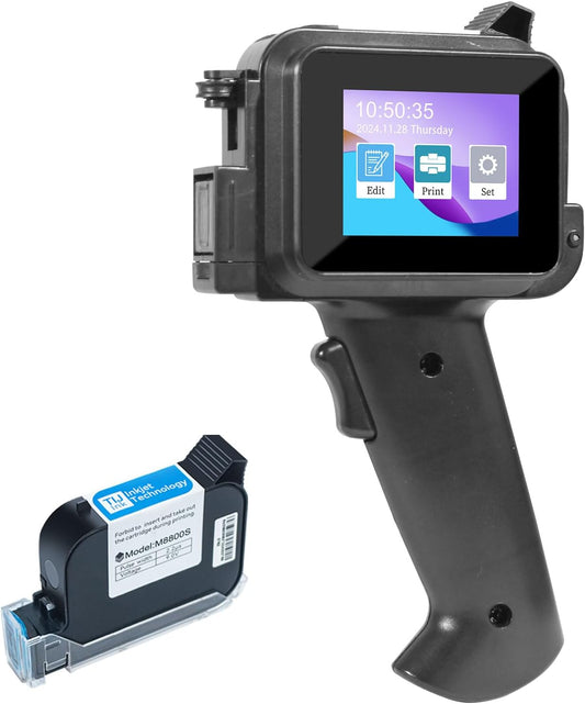 Handheld Inkjet Printer for Quick-Drying Ink and Versatile Use
