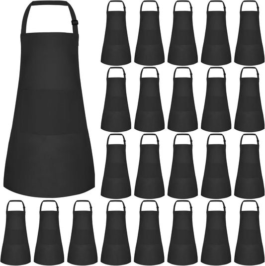 Adjustable Kids Apron Bulk with 2 Pockets for Painting & Baking