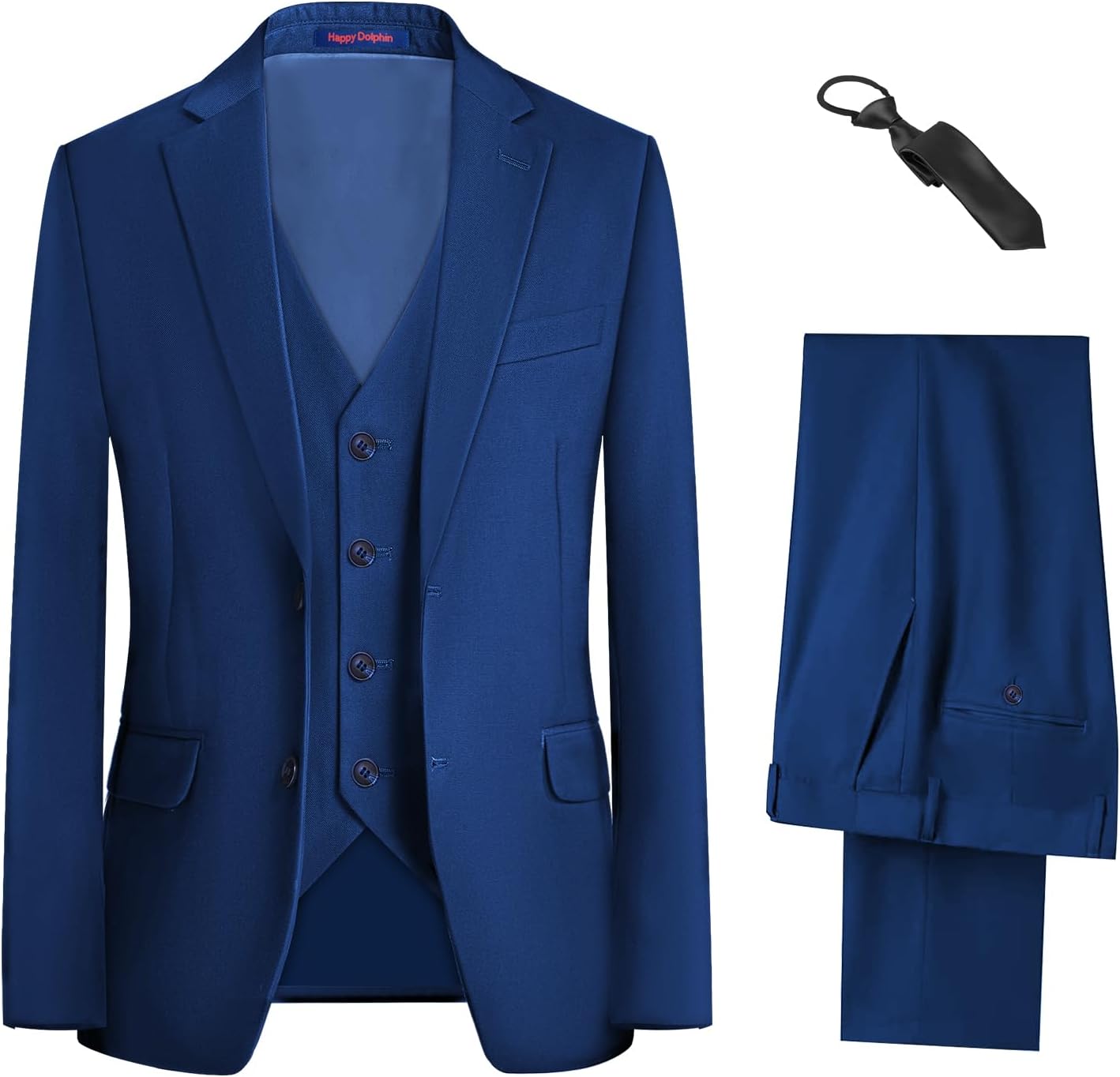 Happy Dolphin Boys Suit Set Modern Fit Adjustable Waist Outfit