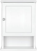 MCS 23x16 White Medicine Cabinet Organizer - Space Saving Wall Cabinet