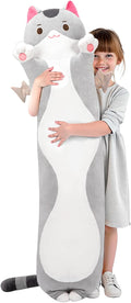 Long Cat Plush 44in Body Pillow - Giant Soft Cuddle Companion