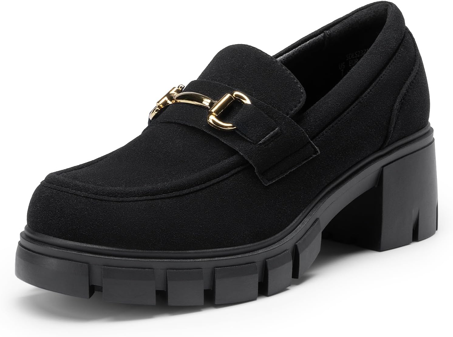 DREAM PAIRS Chunky Loafers for Women - Stylish Slip On Shoes
