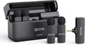 BOYA BY-V4 Wireless Lavalier Microphone Kit - 4-Channel, 650ft Range