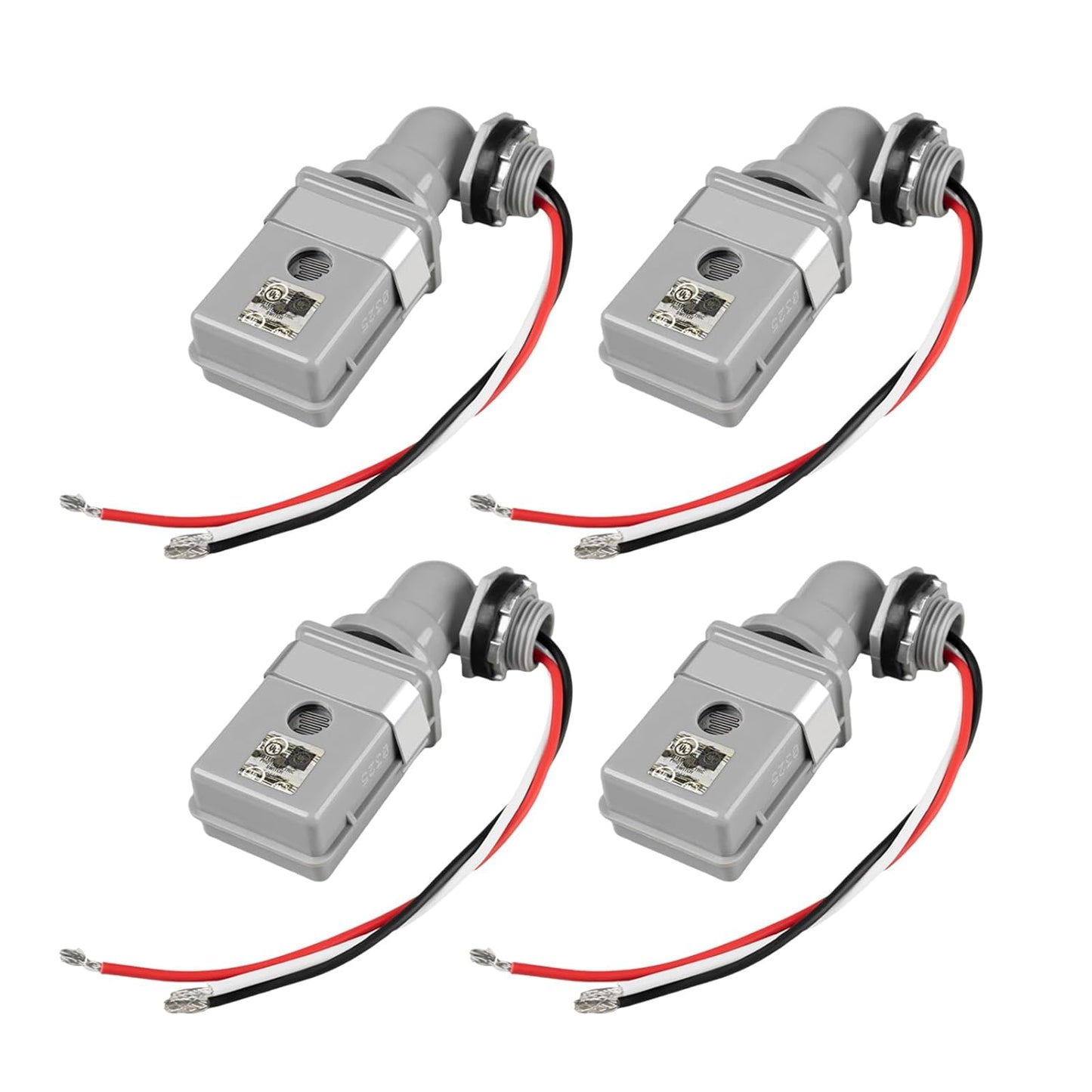 4 Pack Photo Cell for Outdoor Lighting with Dusk to Dawn Sensor