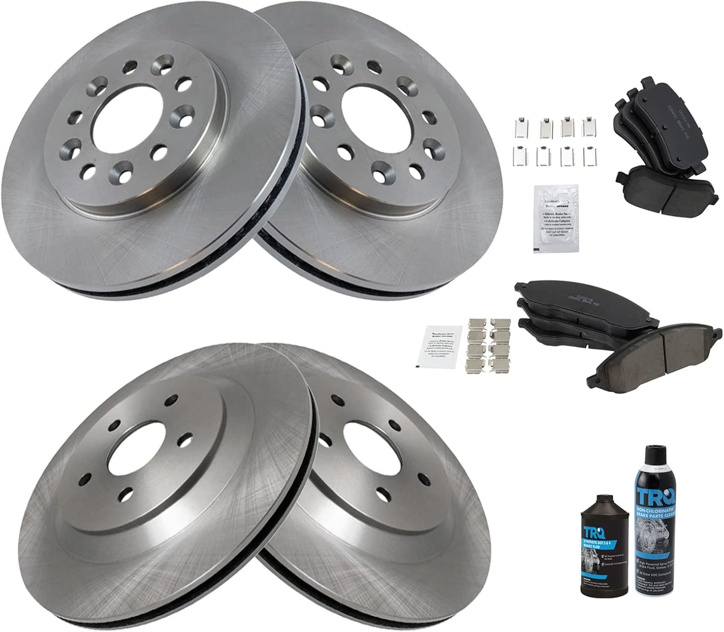 TRQ Brake Pad & Rotor Kit for 2004-2007 Ford Freestar