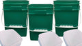 4-gallon square pail set of 3 for safe food storage and organization