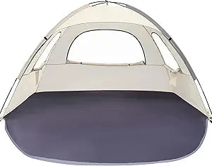 WhiteFang Beach Tent Portable Sun Shade Shelter for 3 Person