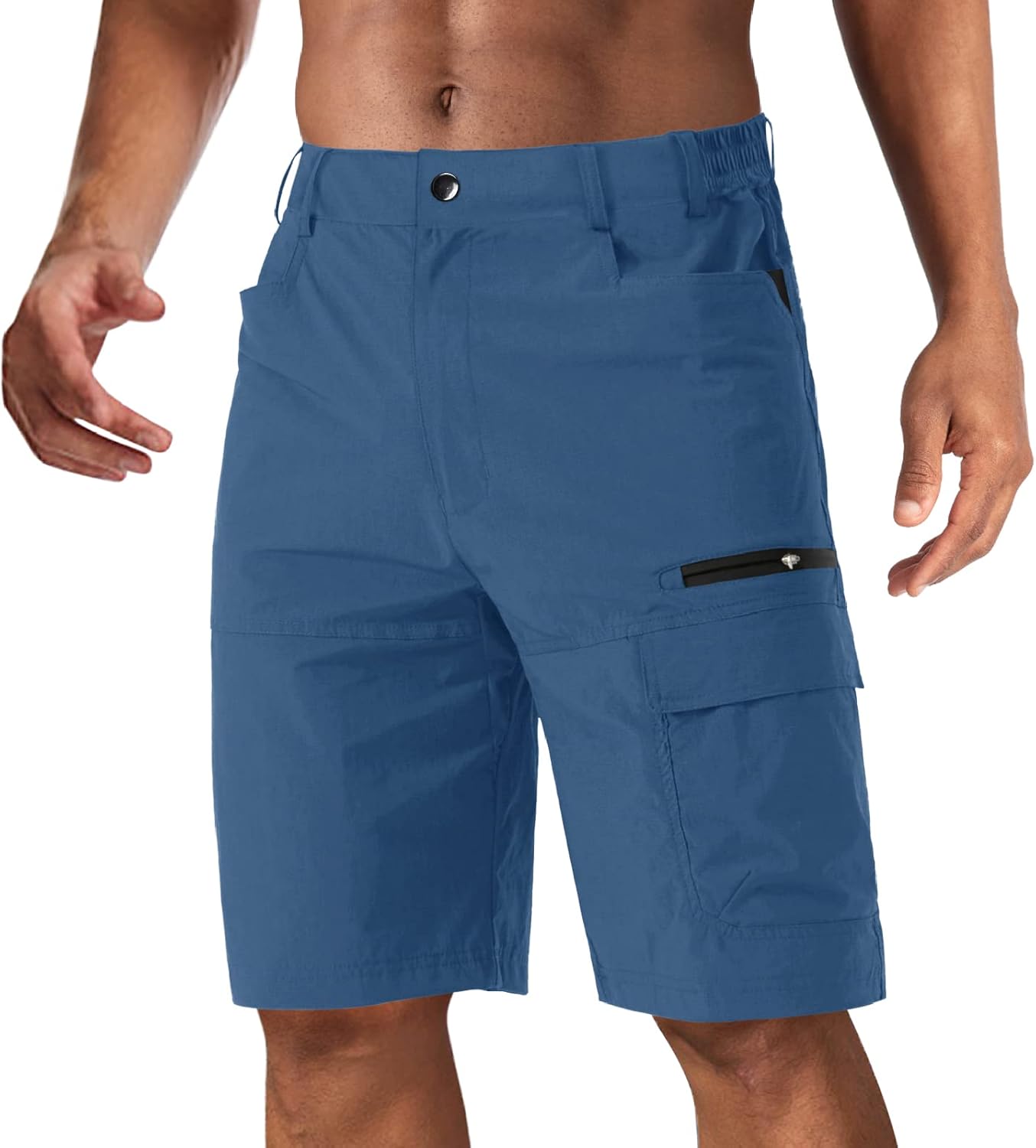 CRYSULLY Men's Hiking Cargo Shorts for Outdoor Summer Fun