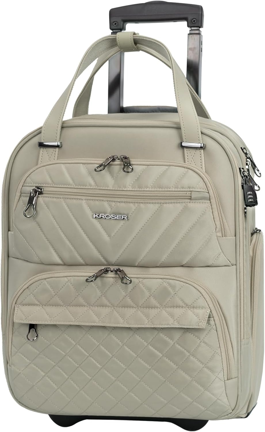 KROSER Carry On Underseat Multi-functional Lightweight Suitcase