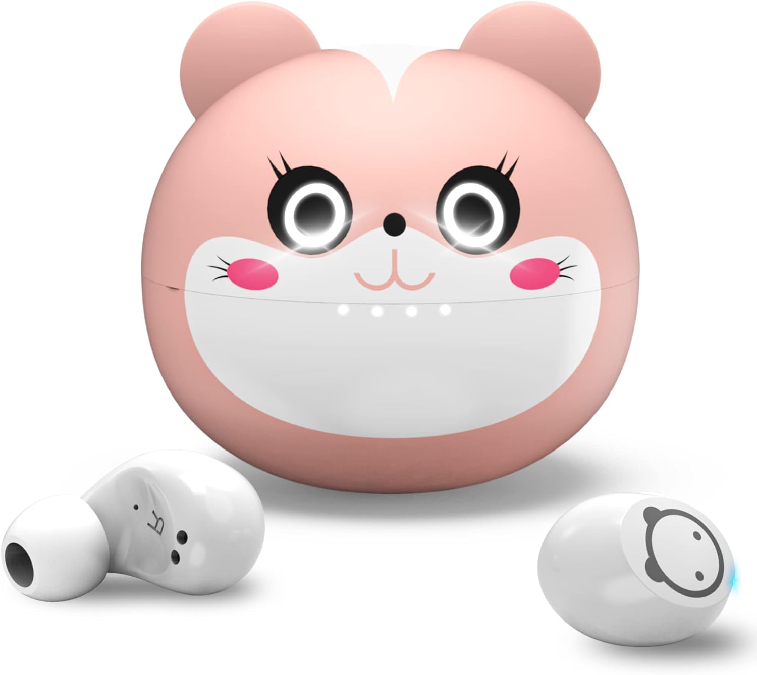 AMAFACE Pink Kids Earbuds: 36H Playtime, IPX5, Noise Reduction