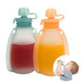 Silicone Baby Food Pouches - BPA-Free, Refillable 4oz