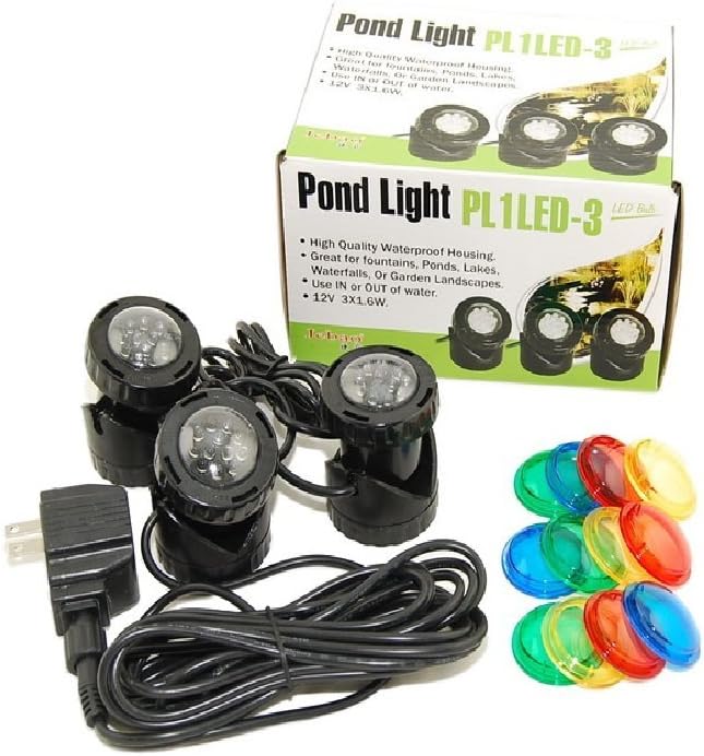 Jebao Submersible LED Pond Light Set with Photocell Sensor