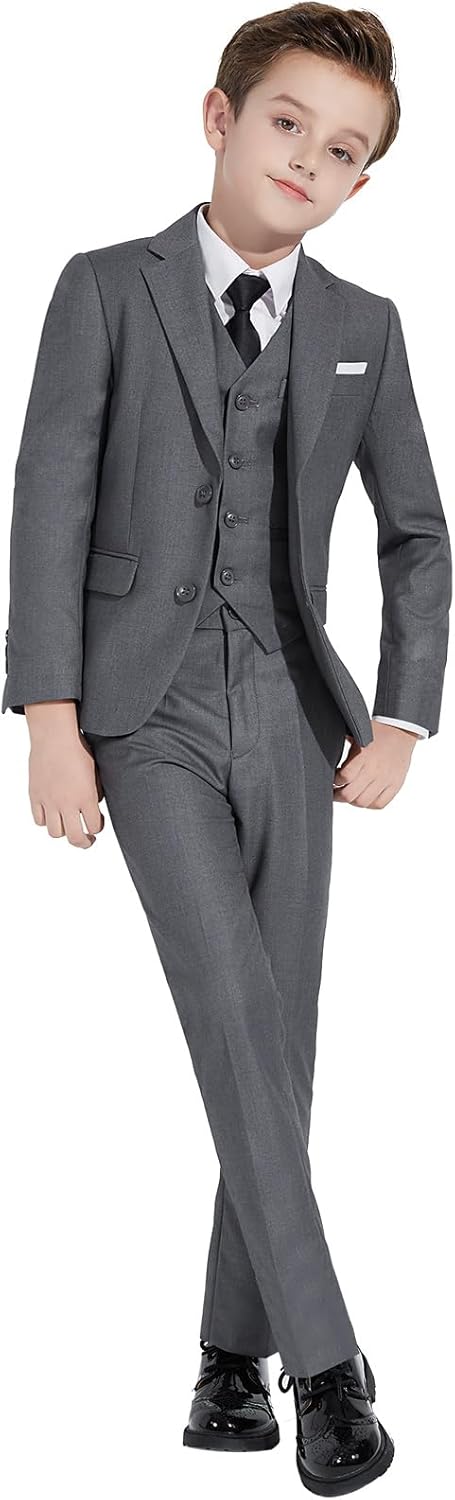 Plavict Boys Formal Suit Slim Fit for Weddings and Events