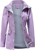 Womens Waterproof Lightweight Hooded Raincoat - Packable Outdoor