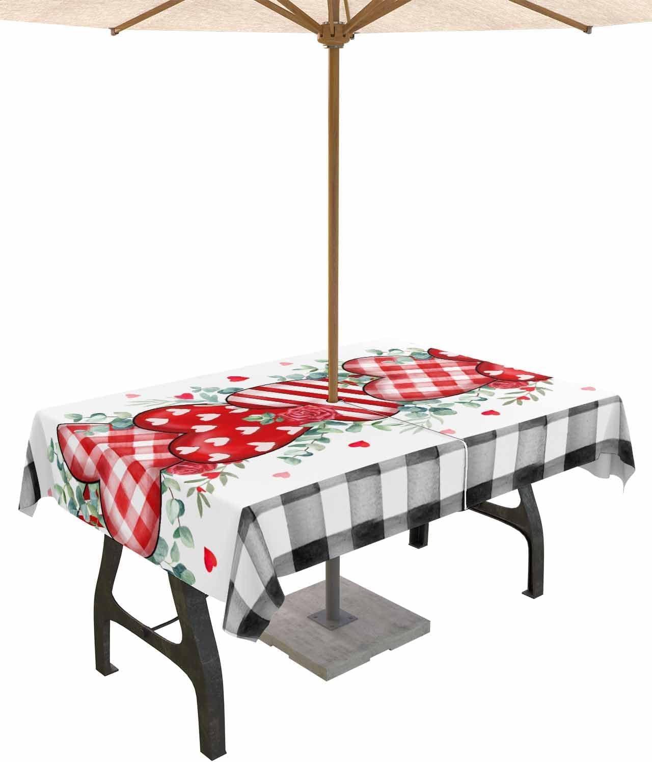 Waterproof Heart Leaves Tablecloth - Ruian Store