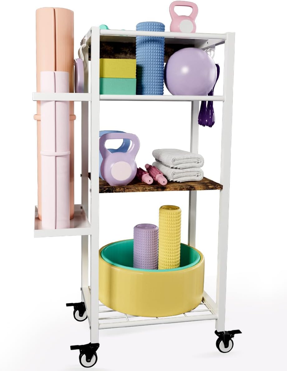 Rolling Yoga Mat Rack - Organize Your Home Gym!