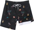 SURF CUZ Mens Swim Trunks with Compression Liner 7 in - Support
