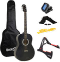 RockJam Acoustic Guitar Kit with Stand, Tuner & Lessons - Beginner