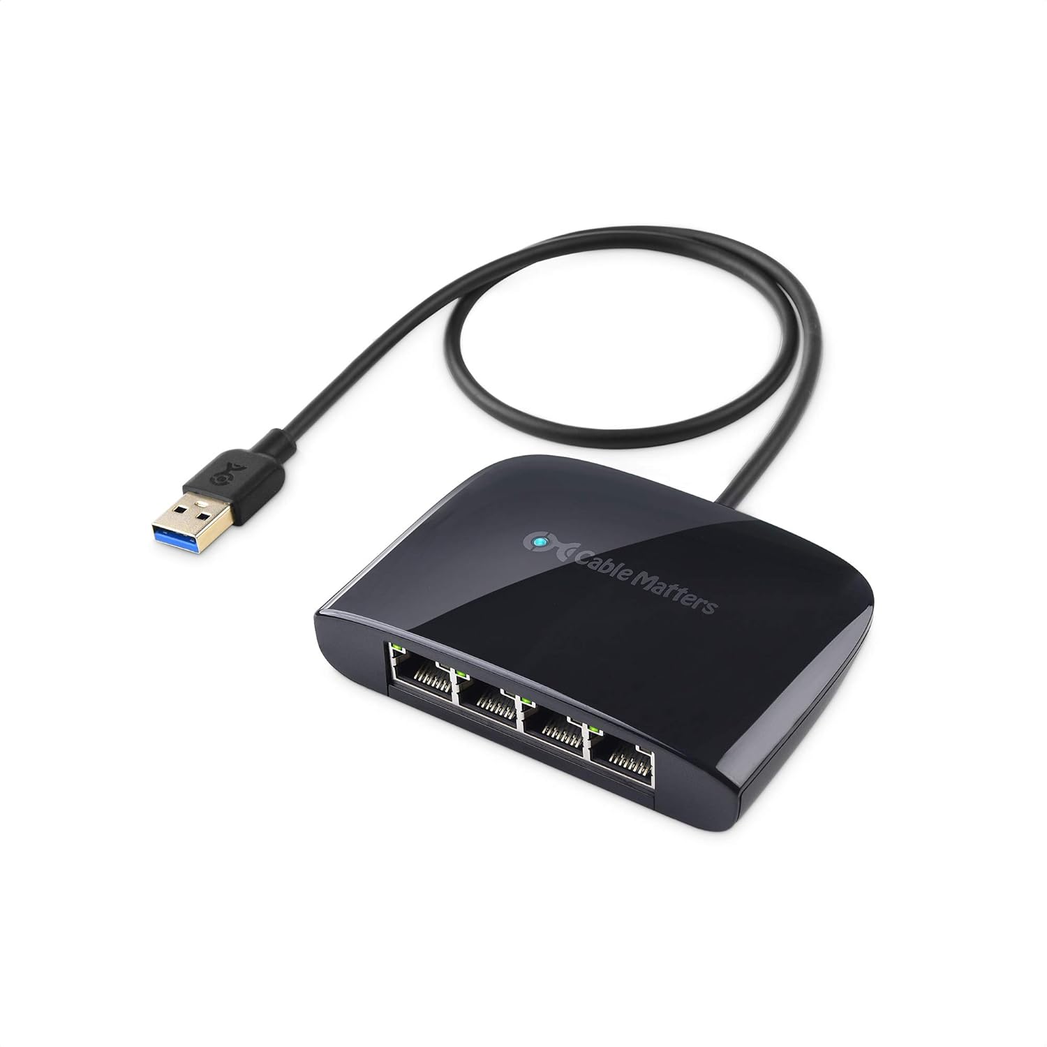 USB to 4-Port Gigabit Ethernet Switch for Network Sharing