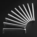 Solid Square Bar Cabinet Handle 3.8in Pulls - Polished Chrome 10-Pack
