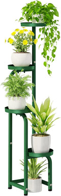 Corner Plant Stand 4-Tier Tall Metal Plant Shelf - Compact Corner