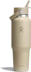 Hydro Flask Travel Water Bottle 40 Oz Oat Tan - Cupholder Fit