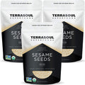 Hulled Sesame Seeds 6 lb (3 Pack) - Fresh Organic Tahini Seed