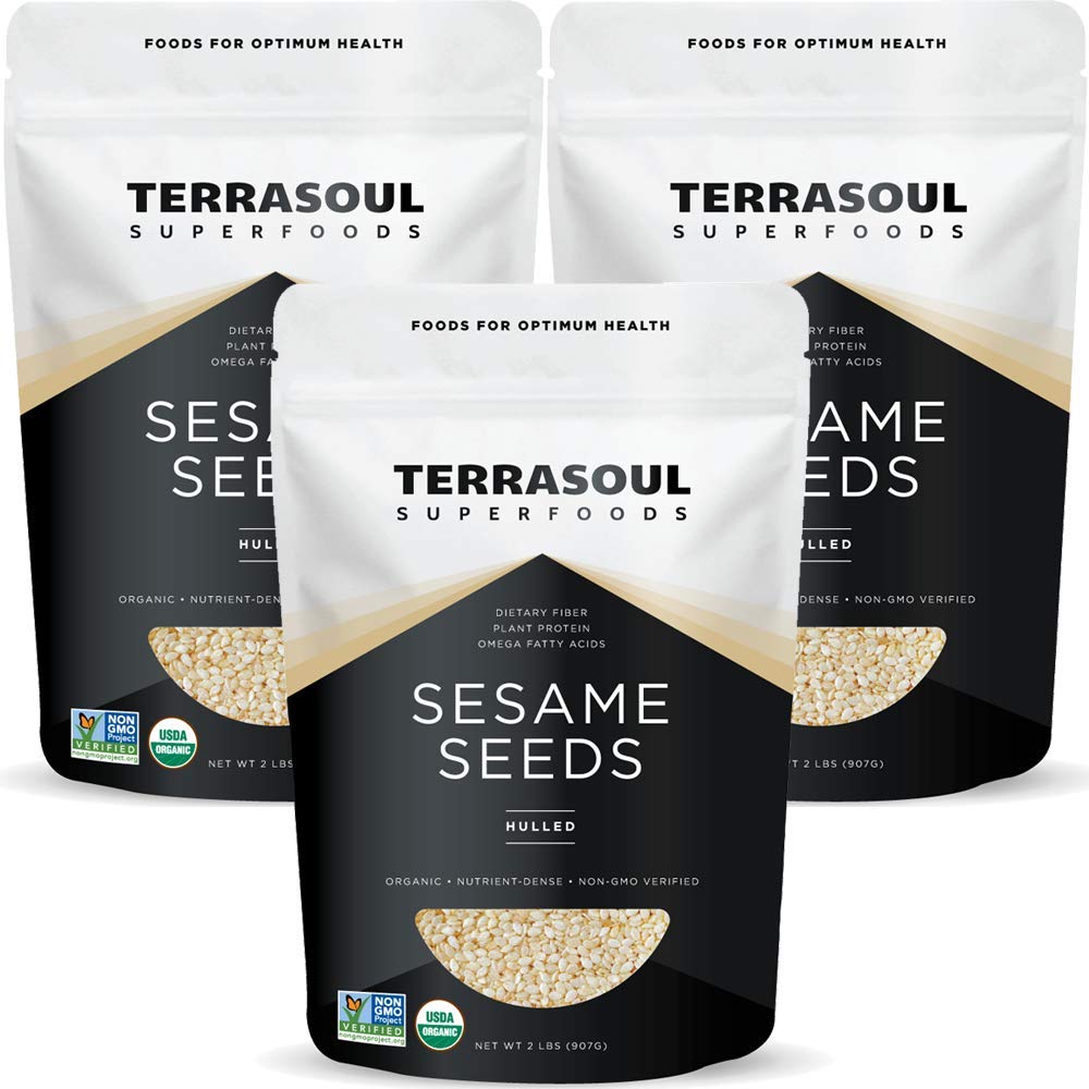 Organic Hulled Sesame Seeds for Tahini - Gluten-Free Superfood