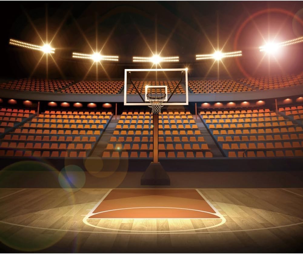 Basketball Backdrop for Birthday Boys Sports Theme Decoration