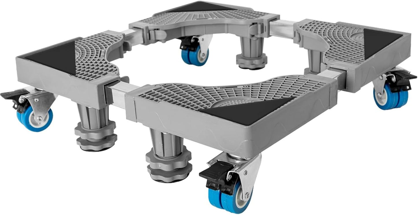 8-Wheel Mini Fridge & Washer Stand for Ultimate Portability