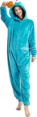 Snug Fit Adult Unisex Onesie Cosplay Costume - Cozy Flannel One-Piece