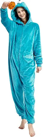 Snug Fit Adult Unisex Onesie Cosplay Costume for Halloween Fun