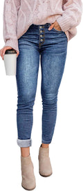 Fleece Lined Jeggings Women Denim - Warm High Waisted Skinny