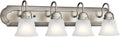 Kichler 30in 4-Light Vanity Bath Light in Brushed Nickel - Clean