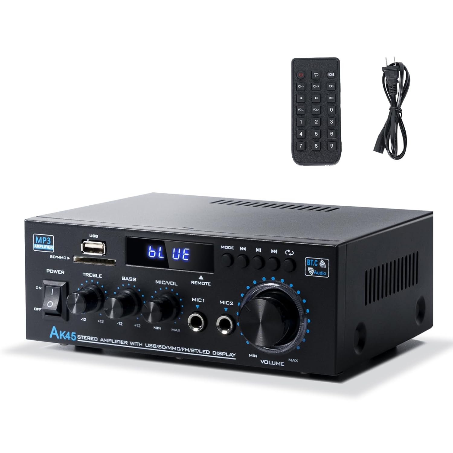 Bluetooth Stereo Receiver & Home Audio Amplifier for Parties