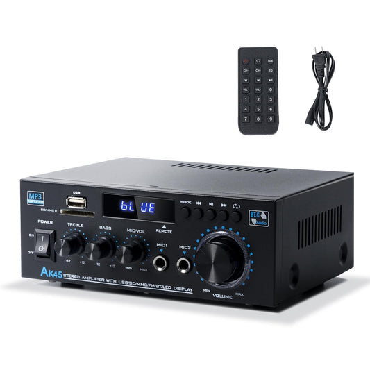 Bluetooth Stereo Receiver & Home Audio Amplifier for Parties