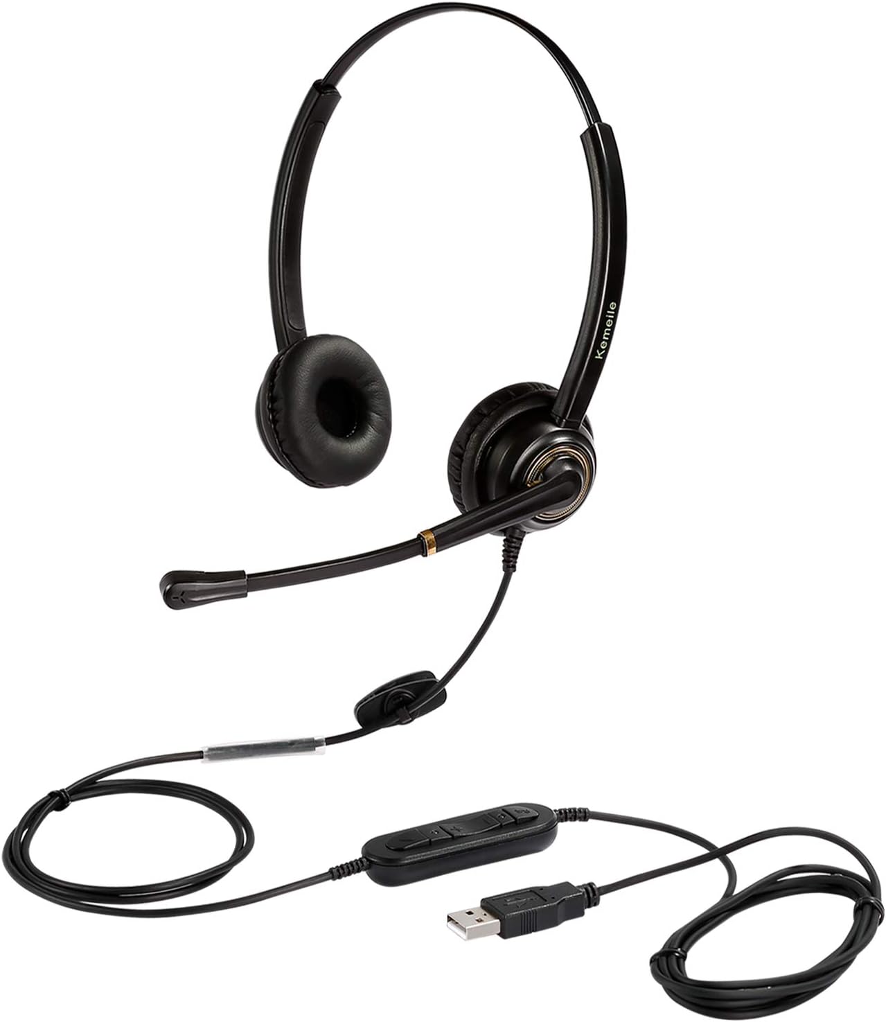 USB Headset with Microphone for Clear Sound and Comfort