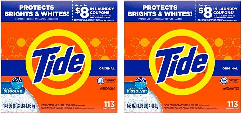 Tide Original | Powerful 2-Pack Laundry Detergent
