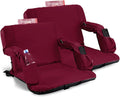Stadium Seats for Bleachers with Back Support and Thick Padded Cushion